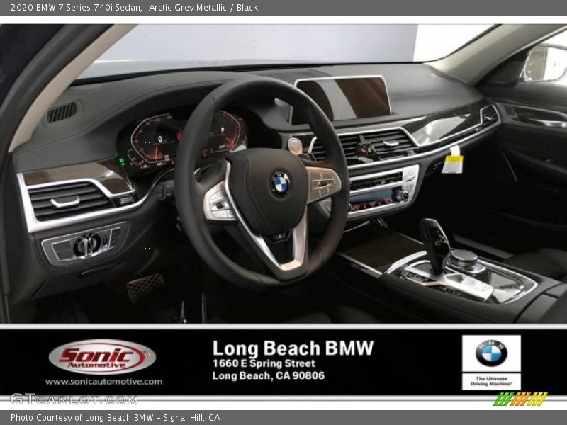 Arctic Grey Metallic / Black 2020 BMW 7 Series 740i Sedan