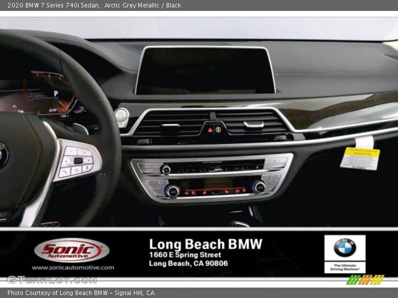 Arctic Grey Metallic / Black 2020 BMW 7 Series 740i Sedan