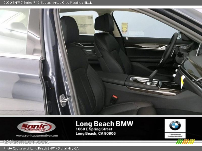 Arctic Grey Metallic / Black 2020 BMW 7 Series 740i Sedan