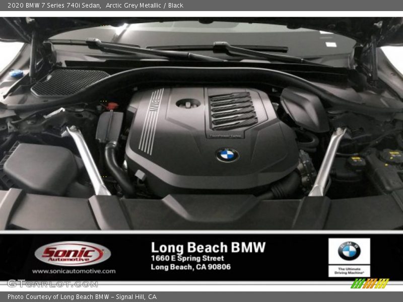 Arctic Grey Metallic / Black 2020 BMW 7 Series 740i Sedan