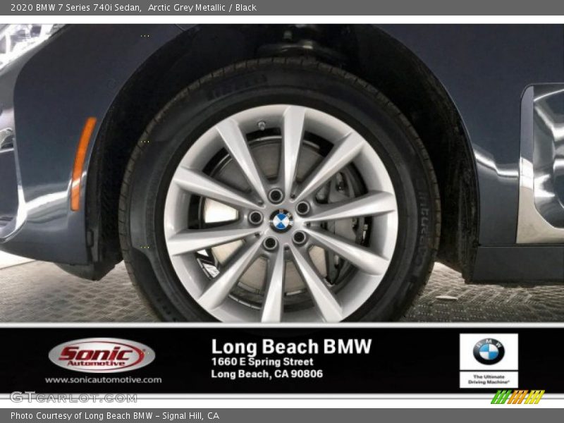 Arctic Grey Metallic / Black 2020 BMW 7 Series 740i Sedan