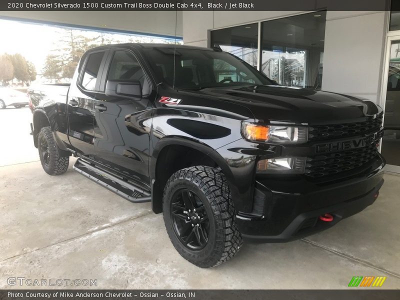 Black / Jet Black 2020 Chevrolet Silverado 1500 Custom Trail Boss Double Cab 4x4