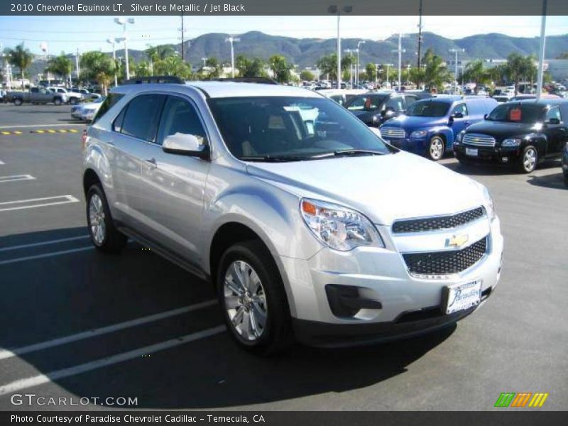Silver Ice Metallic / Jet Black 2010 Chevrolet Equinox LT