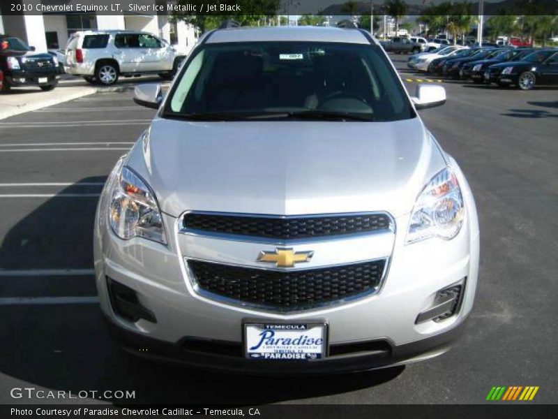Silver Ice Metallic / Jet Black 2010 Chevrolet Equinox LT