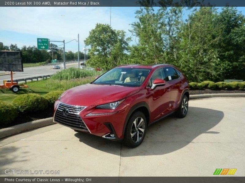 Matador Red Mica / Black 2020 Lexus NX 300 AWD