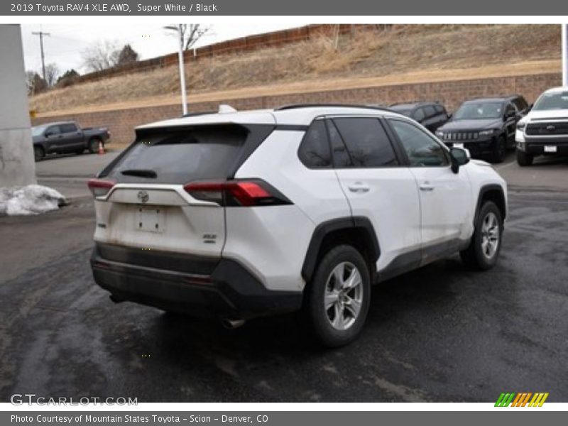 Super White / Black 2019 Toyota RAV4 XLE AWD