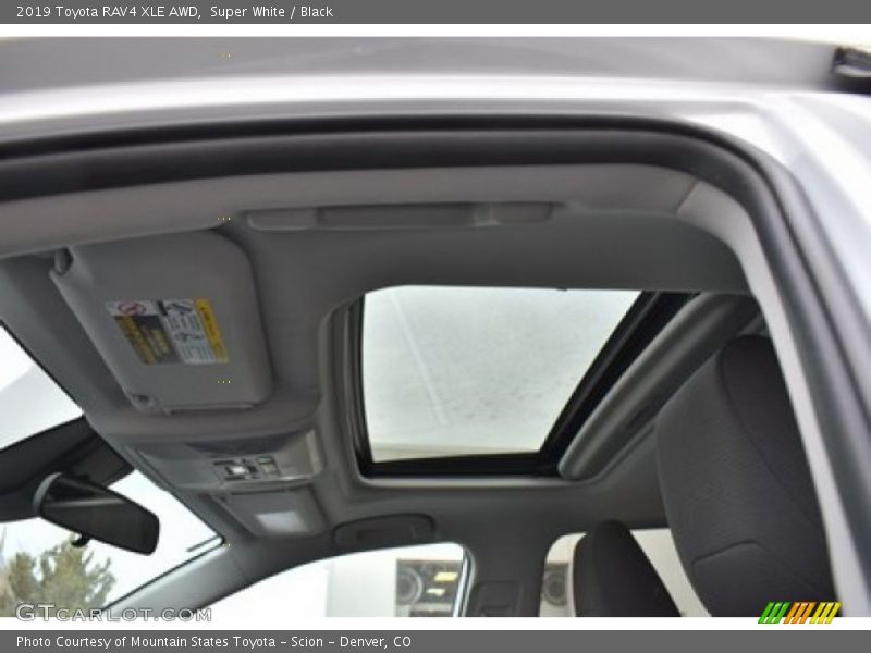 Super White / Black 2019 Toyota RAV4 XLE AWD