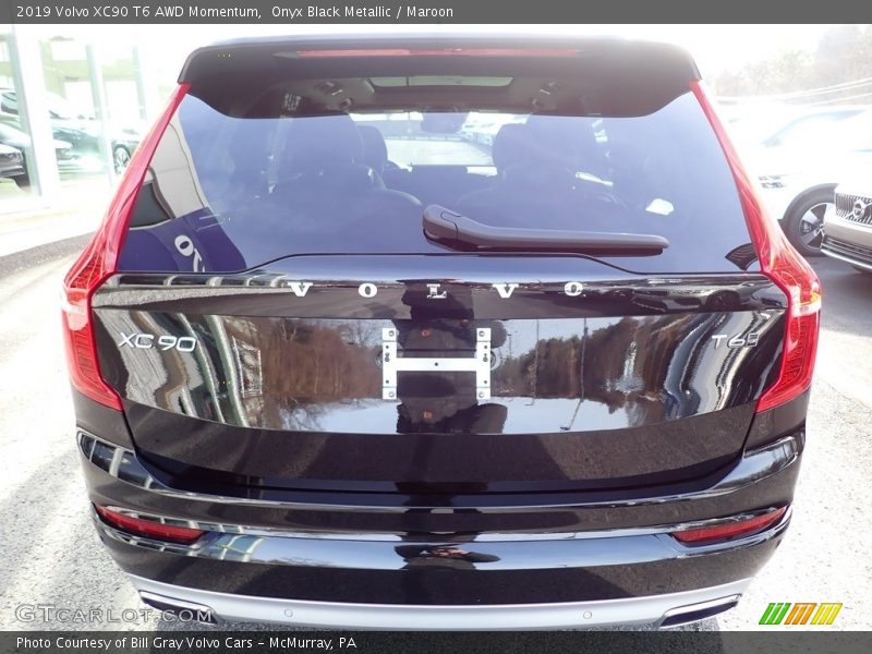 Onyx Black Metallic / Maroon 2019 Volvo XC90 T6 AWD Momentum