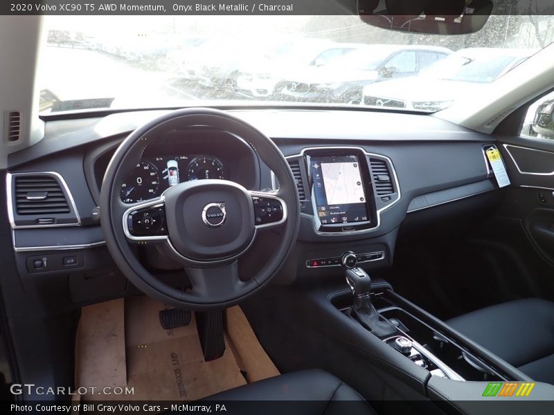 Onyx Black Metallic / Charcoal 2020 Volvo XC90 T5 AWD Momentum