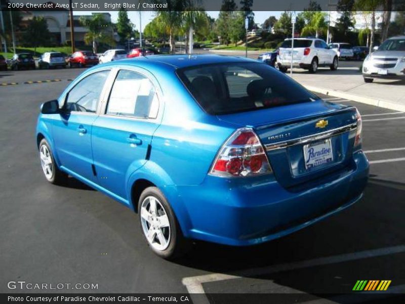 Bright Blue / Charcoal 2009 Chevrolet Aveo LT Sedan