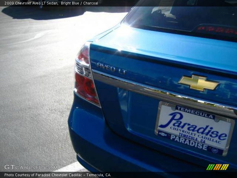 Bright Blue / Charcoal 2009 Chevrolet Aveo LT Sedan