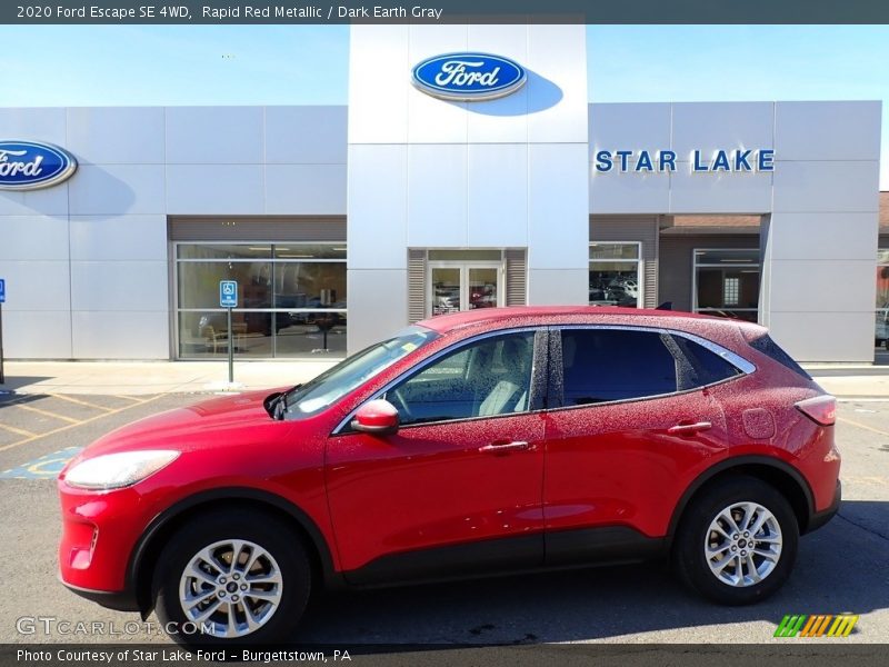 Rapid Red Metallic / Dark Earth Gray 2020 Ford Escape SE 4WD