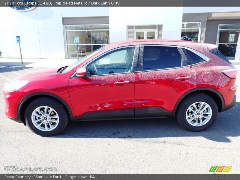Rapid Red Metallic / Dark Earth Gray 2020 Ford Escape SE 4WD