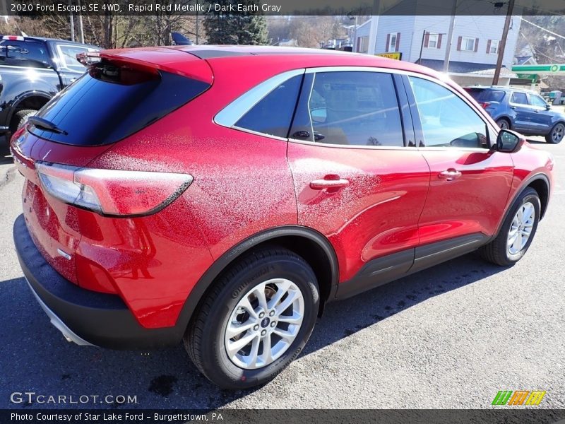 Rapid Red Metallic / Dark Earth Gray 2020 Ford Escape SE 4WD