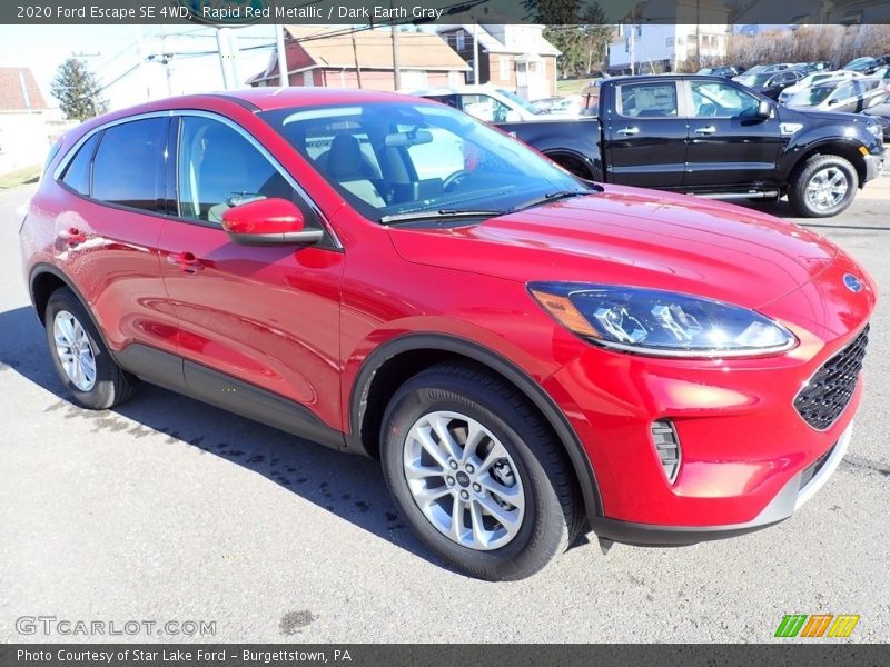 Rapid Red Metallic / Dark Earth Gray 2020 Ford Escape SE 4WD