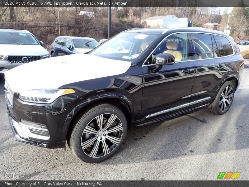 Onyx Black Metallic / Amber 2020 Volvo XC90 T6 AWD Inscription