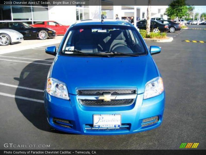 Bright Blue / Charcoal 2009 Chevrolet Aveo LT Sedan