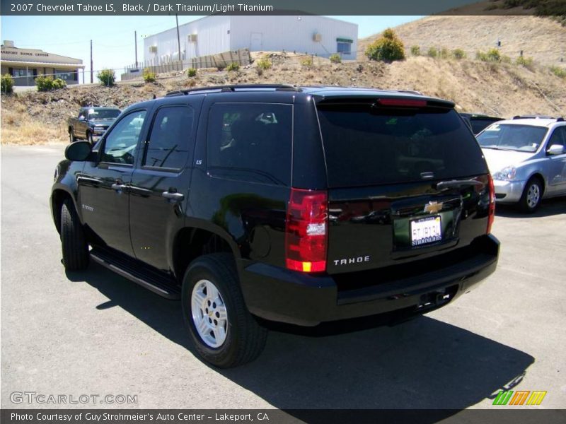 Black / Dark Titanium/Light Titanium 2007 Chevrolet Tahoe LS