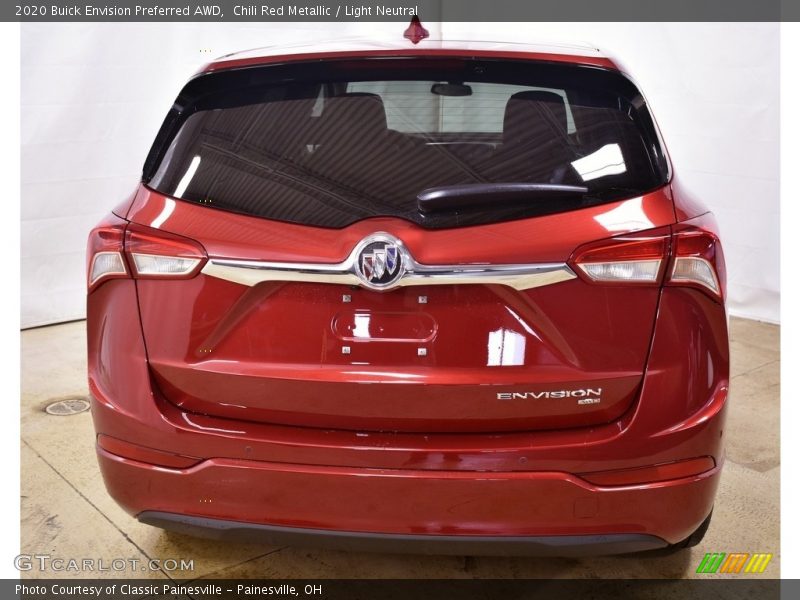 Chili Red Metallic / Light Neutral 2020 Buick Envision Preferred AWD