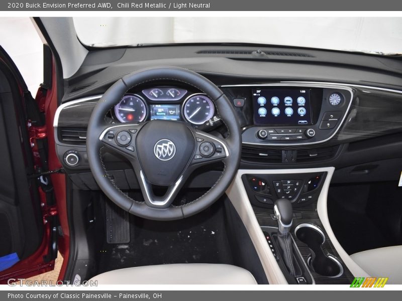 Chili Red Metallic / Light Neutral 2020 Buick Envision Preferred AWD