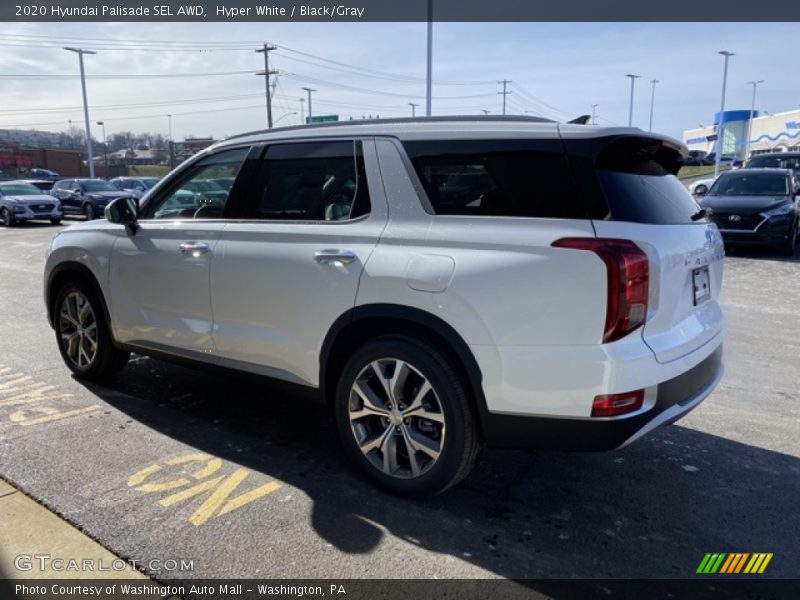 Hyper White / Black/Gray 2020 Hyundai Palisade SEL AWD