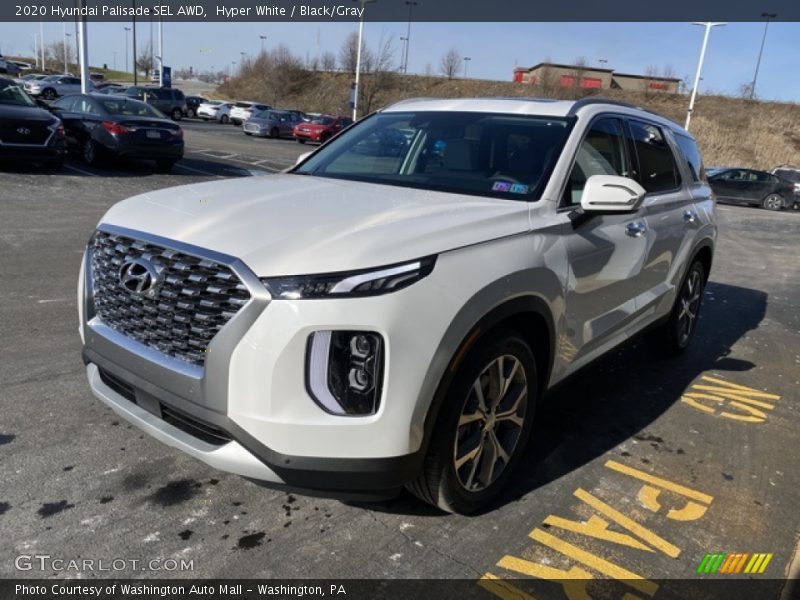 Hyper White / Black/Gray 2020 Hyundai Palisade SEL AWD