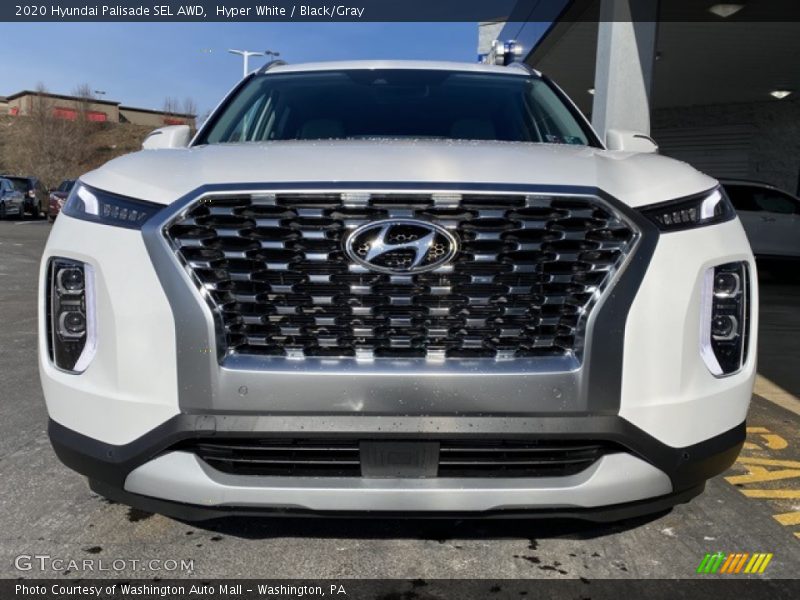 Hyper White / Black/Gray 2020 Hyundai Palisade SEL AWD
