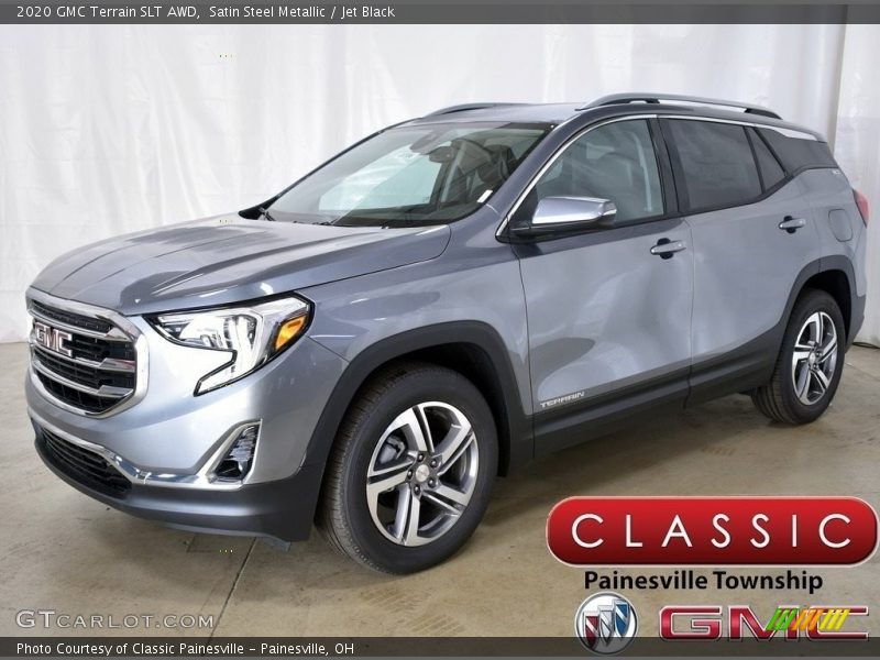 Satin Steel Metallic / Jet Black 2020 GMC Terrain SLT AWD