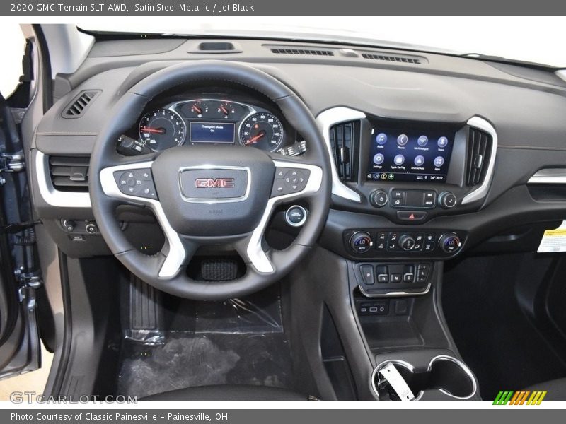 Satin Steel Metallic / Jet Black 2020 GMC Terrain SLT AWD