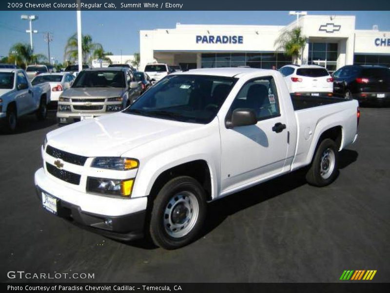 Summit White / Ebony 2009 Chevrolet Colorado Regular Cab