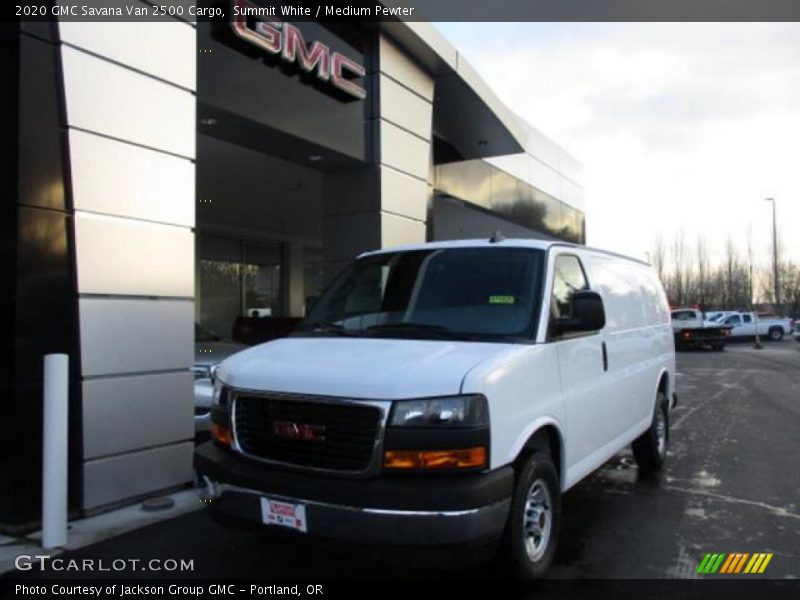 Summit White / Medium Pewter 2020 GMC Savana Van 2500 Cargo