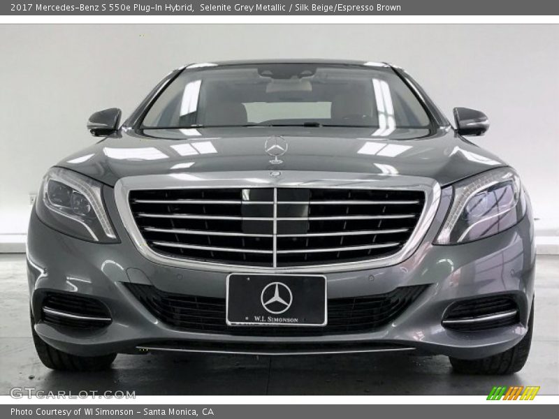 Selenite Grey Metallic / Silk Beige/Espresso Brown 2017 Mercedes-Benz S 550e Plug-In Hybrid