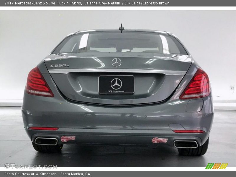 Selenite Grey Metallic / Silk Beige/Espresso Brown 2017 Mercedes-Benz S 550e Plug-In Hybrid