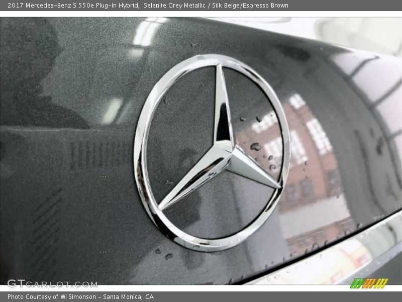 Selenite Grey Metallic / Silk Beige/Espresso Brown 2017 Mercedes-Benz S 550e Plug-In Hybrid