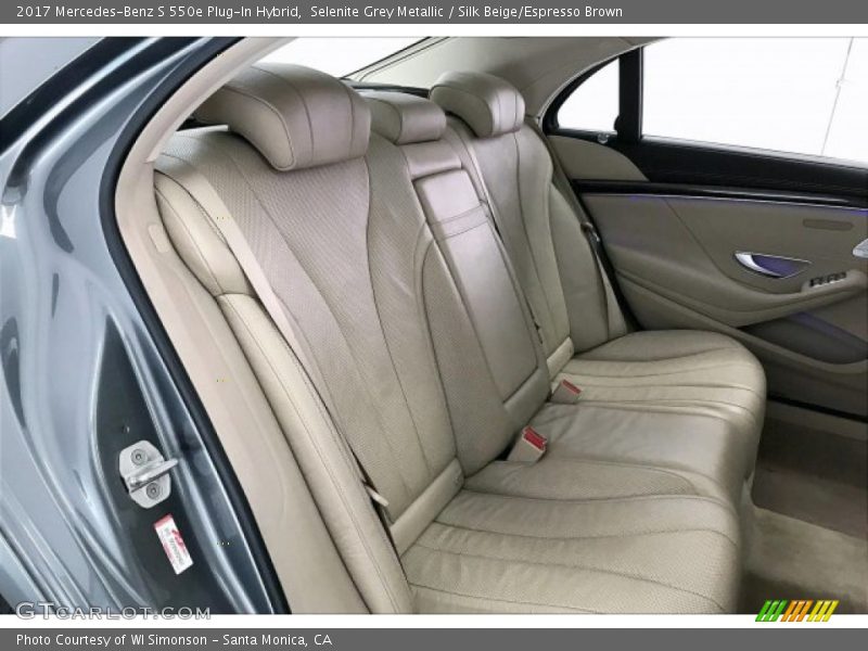 Selenite Grey Metallic / Silk Beige/Espresso Brown 2017 Mercedes-Benz S 550e Plug-In Hybrid