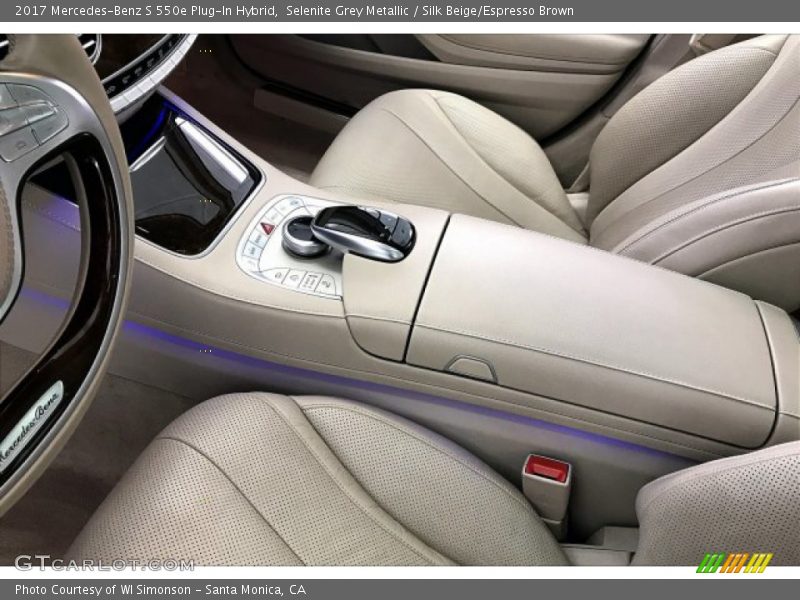 Selenite Grey Metallic / Silk Beige/Espresso Brown 2017 Mercedes-Benz S 550e Plug-In Hybrid