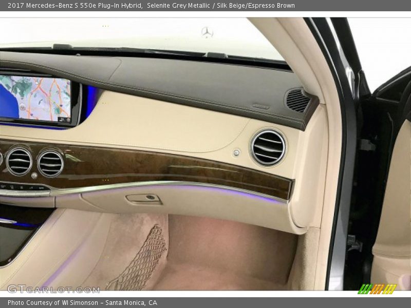 Selenite Grey Metallic / Silk Beige/Espresso Brown 2017 Mercedes-Benz S 550e Plug-In Hybrid