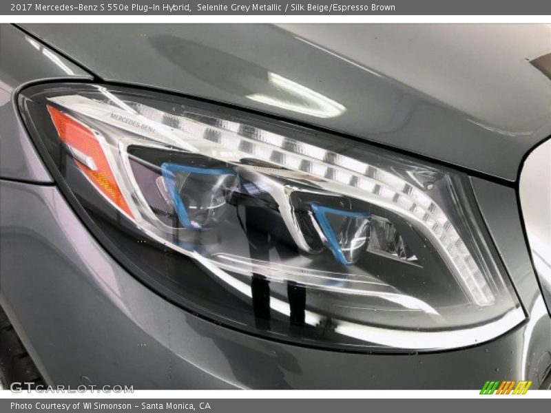 Selenite Grey Metallic / Silk Beige/Espresso Brown 2017 Mercedes-Benz S 550e Plug-In Hybrid