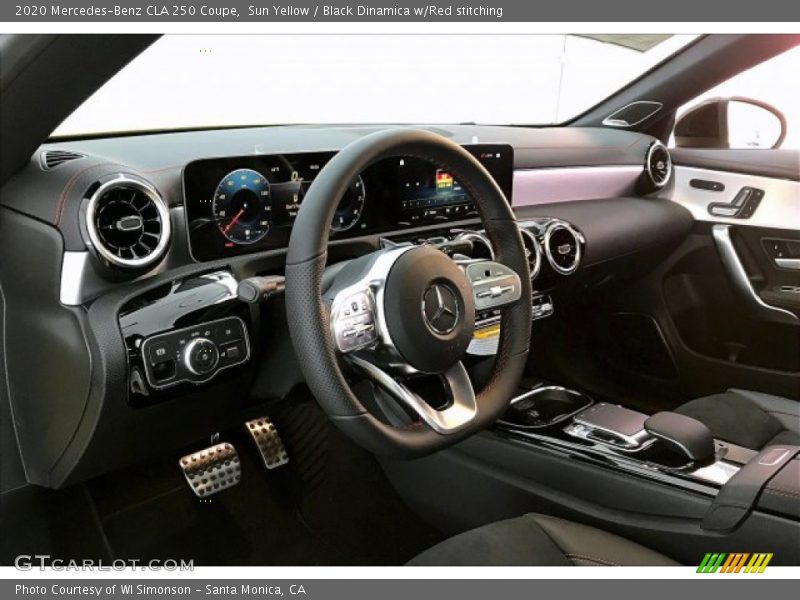 Sun Yellow / Black Dinamica w/Red stitching 2020 Mercedes-Benz CLA 250 Coupe