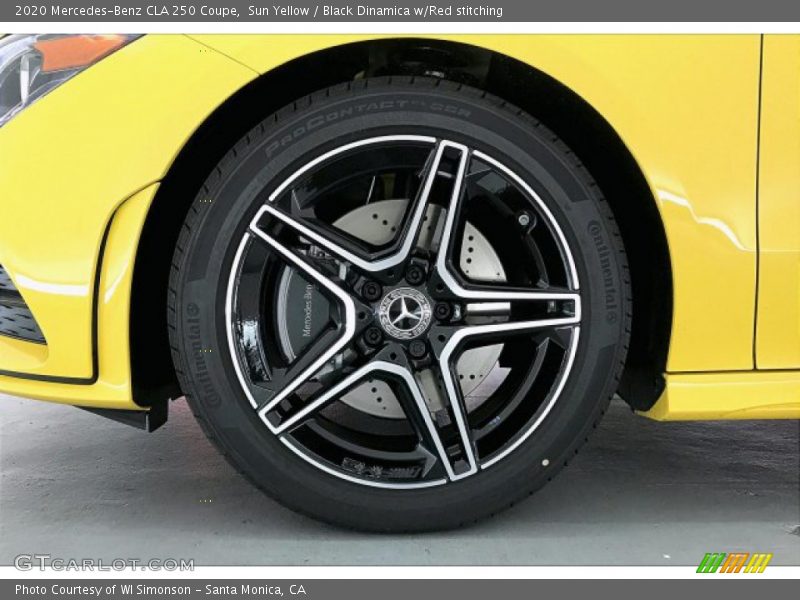 Sun Yellow / Black Dinamica w/Red stitching 2020 Mercedes-Benz CLA 250 Coupe