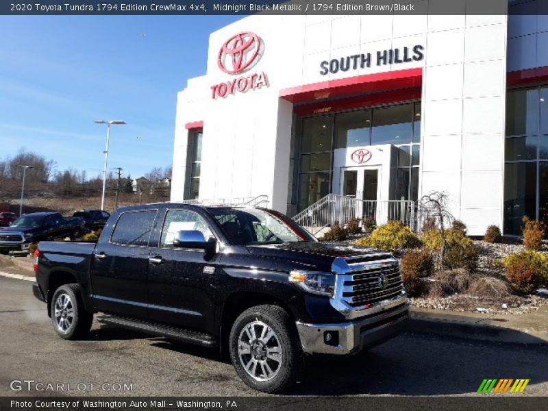 Midnight Black Metallic / 1794 Edition Brown/Black 2020 Toyota Tundra 1794 Edition CrewMax 4x4