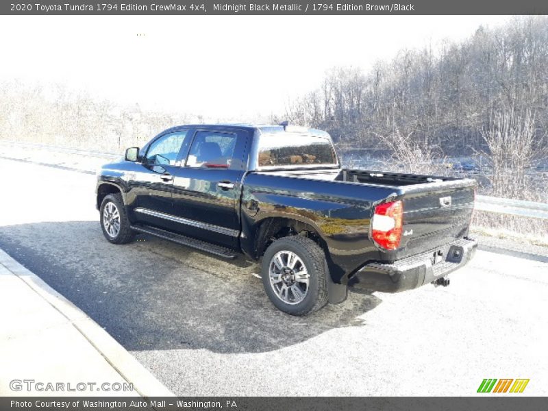Midnight Black Metallic / 1794 Edition Brown/Black 2020 Toyota Tundra 1794 Edition CrewMax 4x4