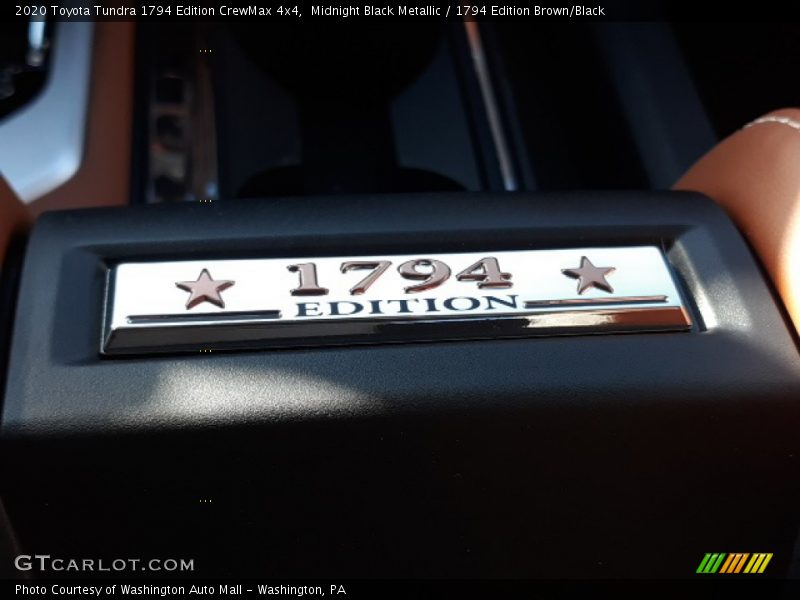 Midnight Black Metallic / 1794 Edition Brown/Black 2020 Toyota Tundra 1794 Edition CrewMax 4x4