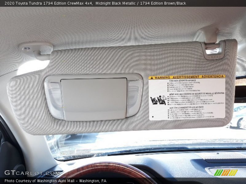 Midnight Black Metallic / 1794 Edition Brown/Black 2020 Toyota Tundra 1794 Edition CrewMax 4x4