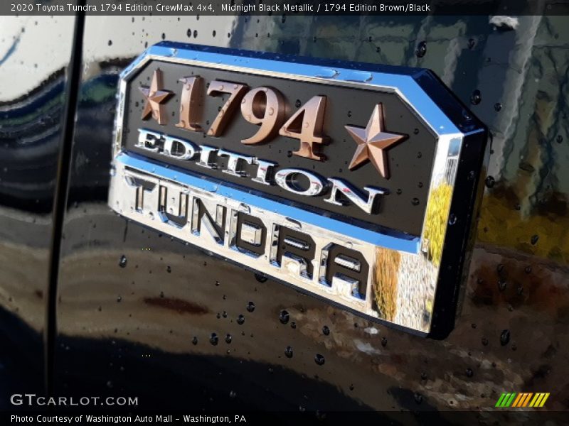 Midnight Black Metallic / 1794 Edition Brown/Black 2020 Toyota Tundra 1794 Edition CrewMax 4x4