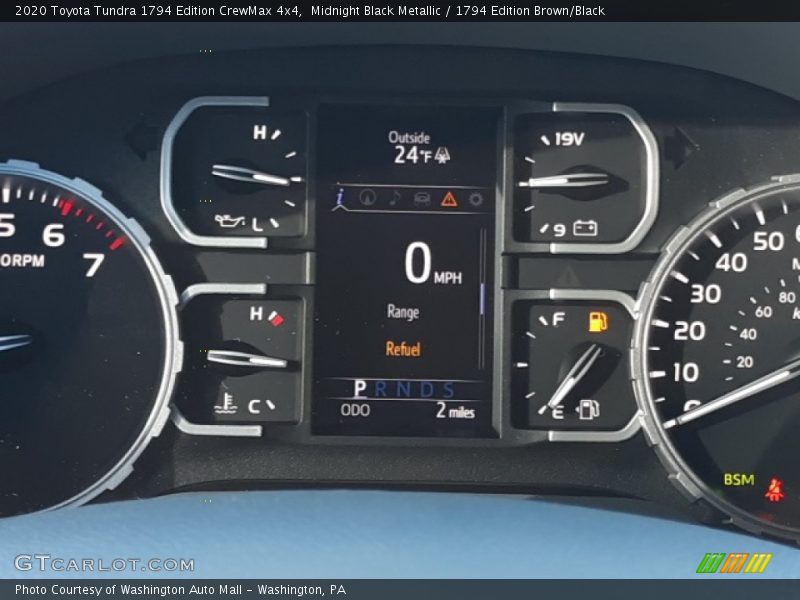 Midnight Black Metallic / 1794 Edition Brown/Black 2020 Toyota Tundra 1794 Edition CrewMax 4x4