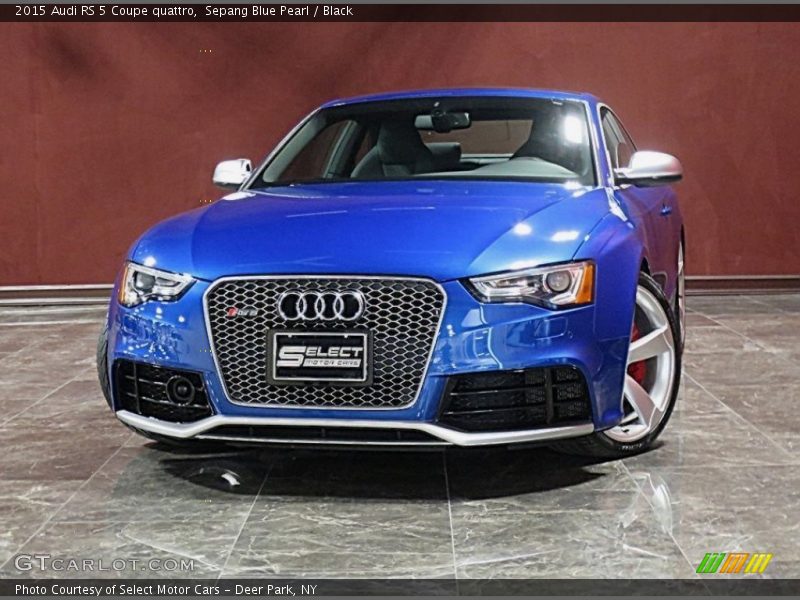 Sepang Blue Pearl / Black 2015 Audi RS 5 Coupe quattro