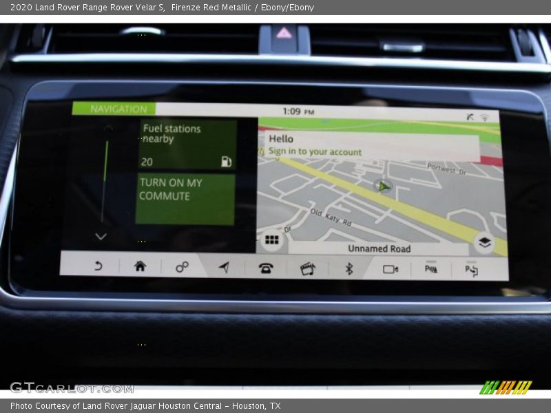 Navigation of 2020 Range Rover Velar S