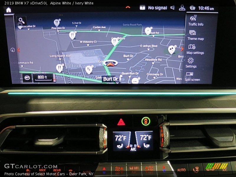 Navigation of 2019 X7 xDrive50i