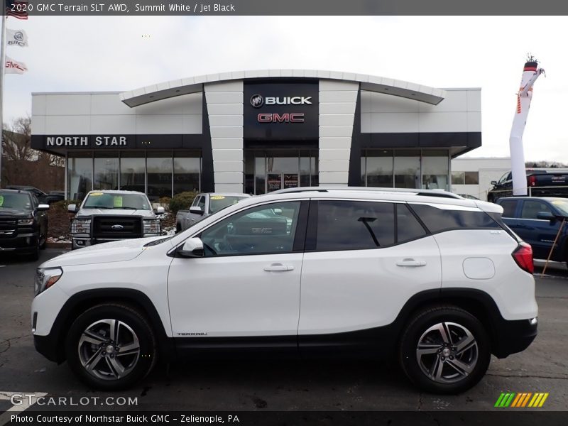 Summit White / Jet Black 2020 GMC Terrain SLT AWD